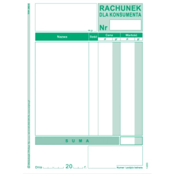 Rachunek dla konsumenta A6 262-5